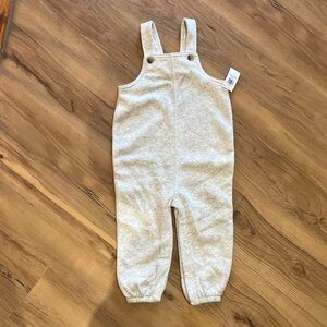 Old Navy Light Heather Gray Kids Overalls NWT